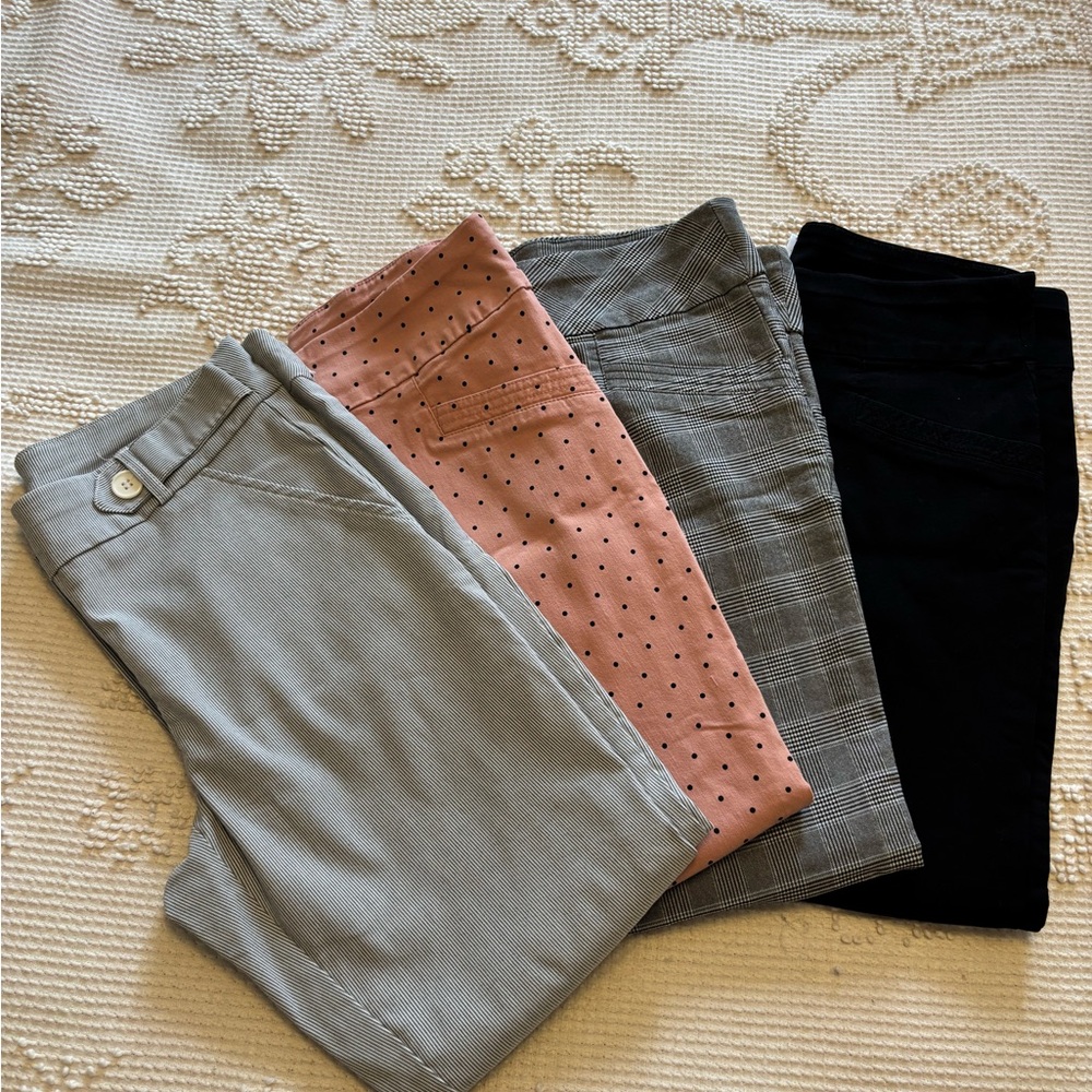 4 Pair Dress Pants - Cropped Length